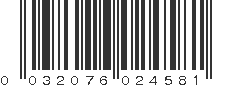 UPC 032076024581