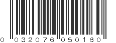 UPC 032076050160