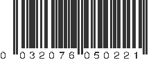 UPC 032076050221