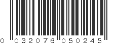 UPC 032076050245