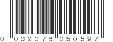 UPC 032076050597