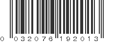 UPC 032076192013