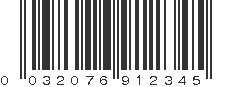 UPC 032076912345