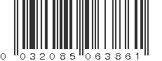 UPC 032085063861