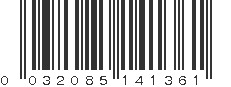 UPC 032085141361