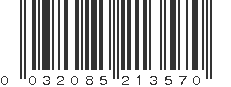 UPC 032085213570