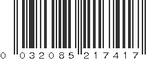 UPC 032085217417