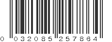 UPC 032085257864