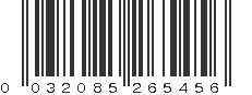 UPC 032085265456