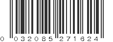 UPC 032085271624