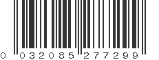 UPC 032085277299