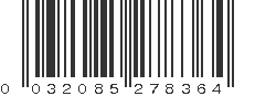 UPC 032085278364