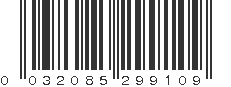 UPC 032085299109