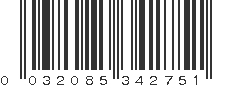 UPC 032085342751