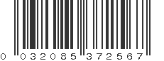 UPC 032085372567