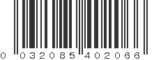 UPC 032085402066