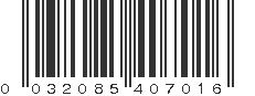 UPC 032085407016