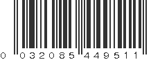 UPC 032085449511