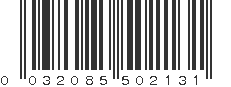 UPC 032085502131