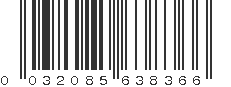 UPC 032085638366