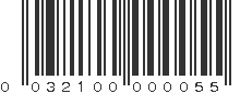 UPC 032100000055