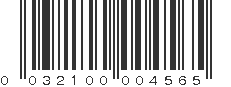 UPC 032100004565