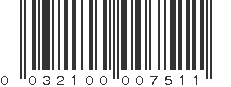 UPC 032100007511