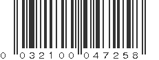 UPC 032100047258