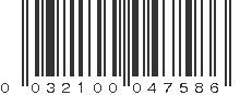 UPC 032100047586