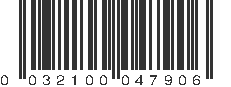 UPC 032100047906