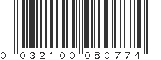 UPC 032100080774