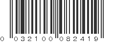 UPC 032100082419