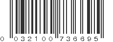 UPC 032100736695