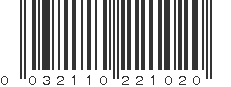 UPC 032110221020