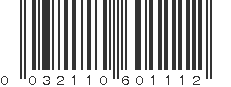 UPC 032110601112