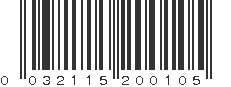 UPC 032115200105