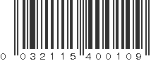 UPC 032115400109