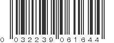 UPC 032239061644