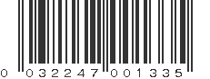 UPC 032247001335