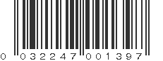 UPC 032247001397