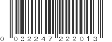 UPC 032247222013