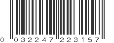 UPC 032247223157