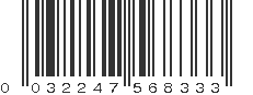 UPC 032247568333