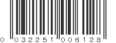 UPC 032251006128