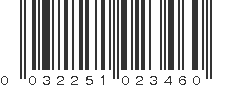 UPC 032251023460