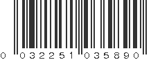 UPC 032251035890