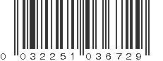 UPC 032251036729