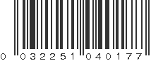 UPC 032251040177