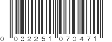 UPC 032251070471