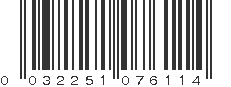 UPC 032251076114